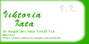 viktoria kata business card